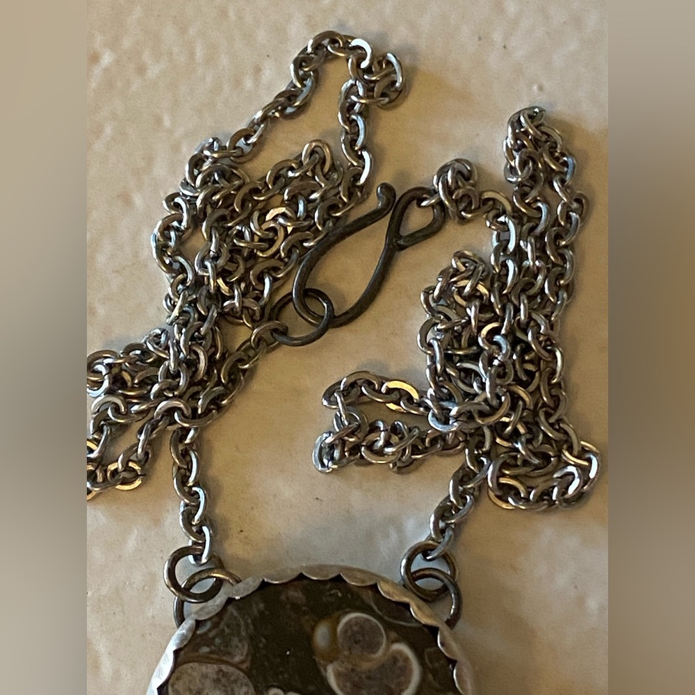 Fossil Stone & Turquoise Necklace - Picture 6 of 10